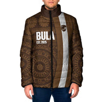 Bula Fiji Football Custom Padded Jacket One Vanua One Team Tapa Pattern