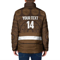 Bula Fiji Football Custom Padded Jacket One Vanua One Team Tapa Pattern