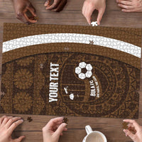 Bula Fiji Football Custom Puzzle One Vanua One Team Tapa Pattern LT14 - Polynesian Pride
