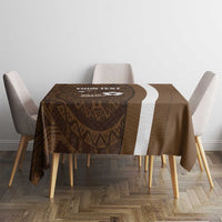 Bula Fiji Football Custom Tablecloth One Vanua One Team Tapa Pattern