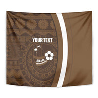 Bula Fiji Football Custom Tapestry One Vanua One Team Tapa Pattern