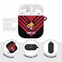 Hekari Papua New Guinea Football Custom AirPods Case Go PNG Red Army LT14 - Polynesian Pride