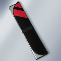Hekari Papua New Guinea Football Custom Auto Sun Shade Go PNG Red Army LT14 - Polynesian Pride