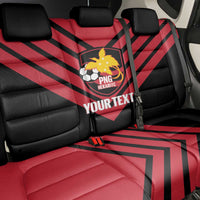 Hekari Papua New Guinea Football Custom Back Car Seat Cover Go PNG Red Army LT14 - Polynesian Pride
