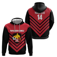 Hekari Papua New Guinea Football Custom Hoodie Go PNG Red Army LT14 - Polynesian Pride