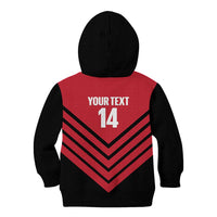 Hekari Papua New Guinea Football Custom Kid Hoodie Go PNG Red Army LT14 - Polynesian Pride