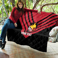 Hekari Papua New Guinea Football Custom Quilt Go PNG Red Army LT14 - Polynesian Pride
