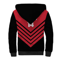 Hekari Papua New Guinea Football Custom Sherpa Hoodie Go PNG Red Army LT14 - Polynesian Pride