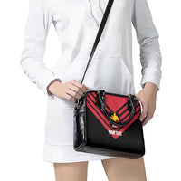 Hekari Papua New Guinea Football Custom Shoulder Handbag Go PNG Red Army LT14 - Polynesian Pride