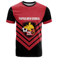 Hekari Papua New Guinea Football Custom T Shirt Go PNG Red Army LT14 Red - Polynesian Pride