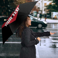 Hekari Papua New Guinea Football Custom Umbrella Go PNG Red Army LT14 - Polynesian Pride