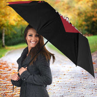 Hekari Papua New Guinea Football Custom Umbrella Go PNG Red Army LT14 - Polynesian Pride