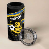 Kings Solomon Islands Football Custom 4 in 1 Can Cooler Tumbler Come On Solomons Polynesian Grunge Style LT14 - Polynesian Pride