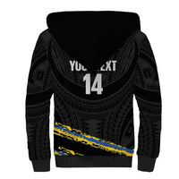 Kings Solomon Islands Football Custom Sherpa Hoodie Come On Solomons Polynesian Grunge Style LT14 - Polynesian Pride