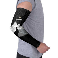 New Zealand South Island Football Custom Arm Sleeves Aoraki Mount Cook With Kiwi Maori Pattern LT14 - Polynesian Pride