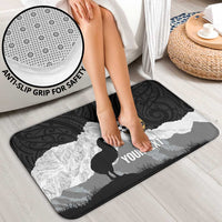 New Zealand South Island Football Custom Bathroom Set Aoraki Mount Cook With Kiwi Maori Pattern LT14 - Polynesian Pride