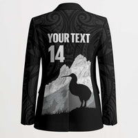 New Zealand South Island Football Custom Blazer Aoraki Mount Cook With Kiwi Maori Pattern LT14 - Polynesian Pride
