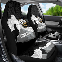 New Zealand South Island Football Custom Car Seat Cover Aoraki Mount Cook With Kiwi Maori Pattern LT14 - Polynesian Pride