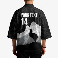 New Zealand South Island Football Custom Kimono Aoraki Mount Cook With Kiwi Maori Pattern LT14 - Polynesian Pride