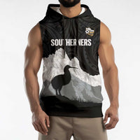 New Zealand South Island Football Custom Sleeveless Hoodie Aoraki Mount Cook With Kiwi Maori Pattern LT14 - Polynesian Pride