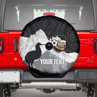 New Zealand South Island Football Custom Spare Tire Cover Aoraki Mount Cook With Kiwi Maori Pattern LT14 - Polynesian Pride