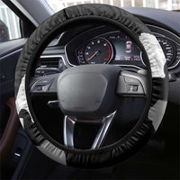 New Zealand South Island Football Steering Wheel Cover Aoraki Mount Cook With Kiwi Maori Pattern LT14 - Polynesian Pride