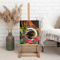 Vanuatu Boar Tusk Yumi Yumi Yumi Canvas Wall Art Independens Dei Long God Yumi Stanap LT14 - Polynesian Pride