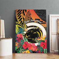 Vanuatu Boar Tusk Yumi Yumi Yumi Canvas Wall Art Independens Dei Long God Yumi Stanap LT14 - Polynesian Pride