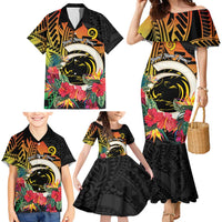 Vanuatu Boar Tusk Yumi Yumi Yumi Family Matching Mermaid Dress and Hawaiian Shirt Independens Dei Long God Yumi Stanap LT14 - Polynesian Pride