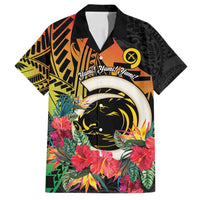 Vanuatu Boar Tusk Yumi Yumi Yumi Family Matching Off Shoulder Maxi Dress and Hawaiian Shirt Independens Dei Long God Yumi Stanap LT14 Dad's Shirt - Short Sleeve Black - Polynesian Pride