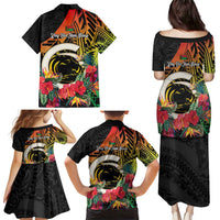 Vanuatu Boar Tusk Yumi Yumi Yumi Family Matching Puletasi and Hawaiian Shirt Independens Dei Long God Yumi Stanap LT14 - Polynesian Pride