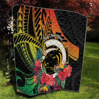 Vanuatu Boar Tusk Yumi Yumi Yumi Quilt Independens Dei Long God Yumi Stanap LT14 - Polynesian Pride