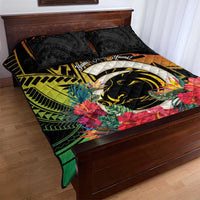 Vanuatu Boar Tusk Yumi Yumi Yumi Quilt Bed Set Independens Dei Long God Yumi Stanap LT14 - Polynesian Pride