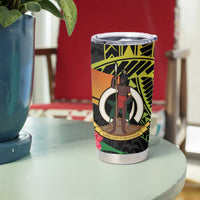 Vanuatu Boar Tusk Yumi Yumi Yumi Tumbler Cup Independens Dei Long God Yumi Stanap LT14 - Polynesian Pride