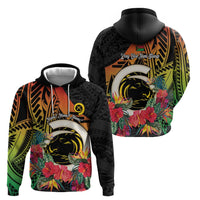 Vanuatu Boar Tusk Yumi Yumi Yumi Zip Hoodie Independens Dei Long God Yumi Stanap LT14 - Polynesian Pride