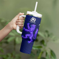 New Zealand and Scotland Rugby Tumbler With Handle All Black Maori With Thistle Together LT14 - Polynesian Pride