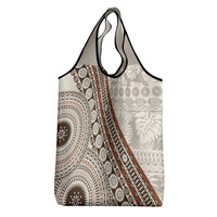 Bula Fiji Grocery Bag Fijian Masi Tapa Cloth Vintage Vibes LT14 - Polynesian Pride