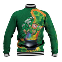 St Patrick's Day Hawaii Baseball Jacket Hauoli Maoli Funny Shaka Leprechaun