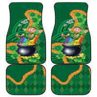 St Patrick's Day Hawaii Car Mats Hauoli Maoli Funny Shaka Leprechaun