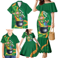 St Patrick's Day Hawaii Family Matching Mermaid Dress and Hawaiian Shirt Hauoli Maoli Funny Shaka Leprechaun LT14 - Polynesian Pride