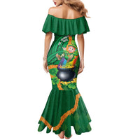 St Patrick's Day Hawaii Family Matching Mermaid Dress and Hawaiian Shirt Hauoli Maoli Funny Shaka Leprechaun LT14 - Polynesian Pride