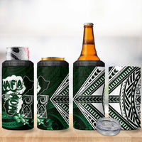 Hafa Adai Guam Discovery Day 4 in 1 Can Cooler Tumbler Chamorro Latte Stone Hand Green Version