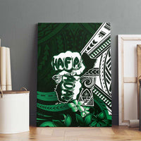 Hafa Adai Guam Discovery Day Canvas Wall Art Chamorro Latte Stone Hand Green Version LT14 - Polynesian Pride