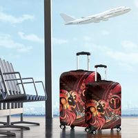 Personalised Polynesia Zodiac Aries Luggage Cover Galaxy Polynesian Pattern Chest Tattoo Style