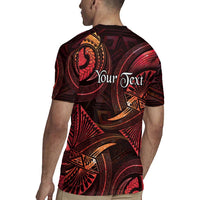 Personalised Polynesia Zodiac Aries Rugby Jersey Galaxy Polynesian Pattern Chest Tattoo Style