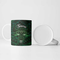 Personalised Polynesia Zodiac Taurus Ceramic Mug Galaxy Polynesian Pattern Chest Tattoo Style