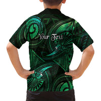 Personalised Polynesia Zodiac Taurus Family Matching Mermaid Dress and Hawaiian Shirt Galaxy Polynesian Pattern Chest Tattoo Style LT14 - Polynesian Pride
