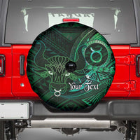 Personalised Polynesia Zodiac Taurus Spare Tire Cover Galaxy Polynesian Pattern Chest Tattoo Style