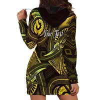 Personalised Polynesia Zodiac Gemini Hoodie Dress Galaxy Polynesian Pattern Chest Tattoo Style