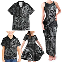 Personalised Polynesia Zodiac Cancer Family Matching Tank Maxi Dress and Hawaiian Shirt Galaxy Polynesian Pattern Chest Tattoo Style LT14 - Polynesian Pride